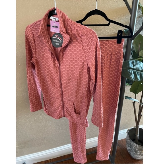 Matching jacquard set with jacket and leggings - Picture 5 of 5